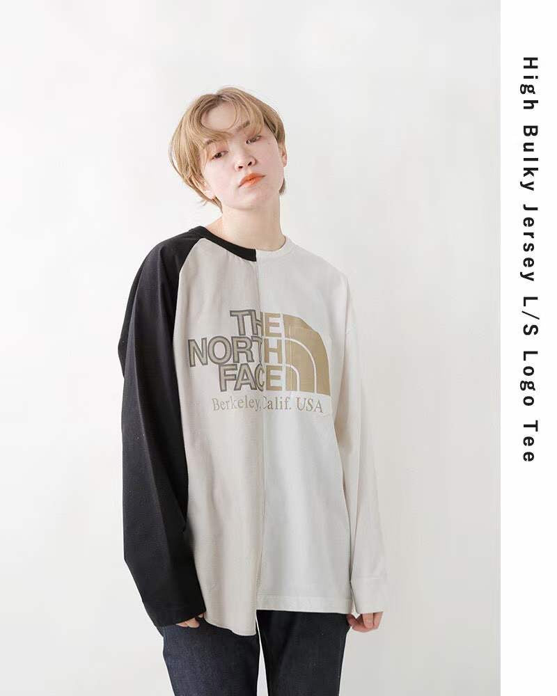 TNF 紫標不規則tee