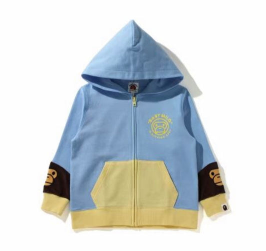 Bape milo童裝hoodies jacket