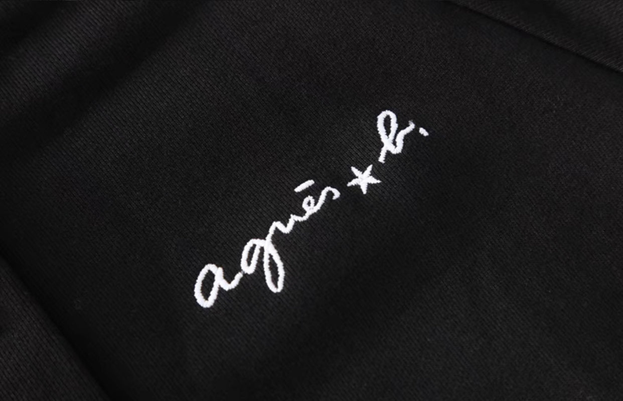 Agnes b logo cardigan