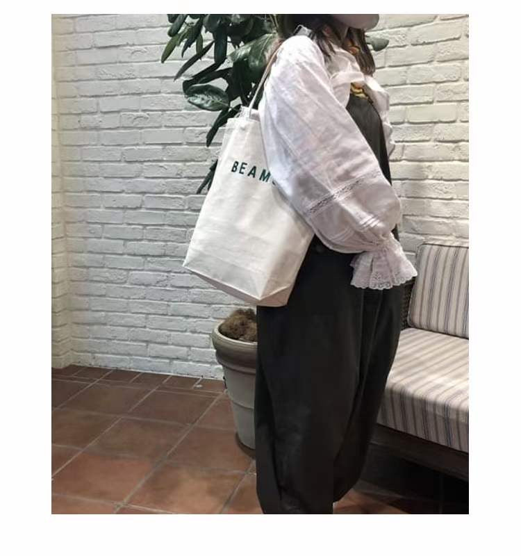 Beams boy刺繡tote bag