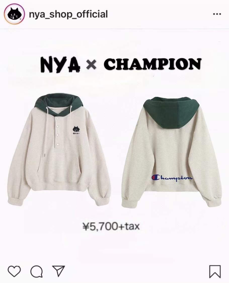 Nenet x champion接拼hoodies