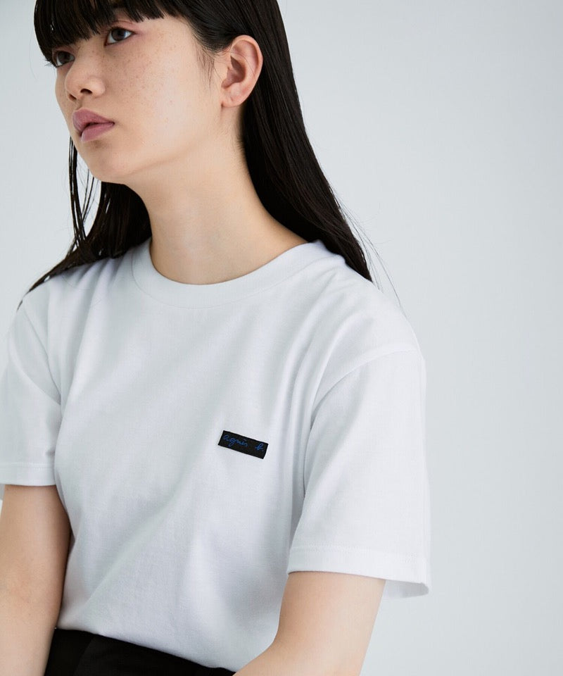 Agnes b 刺繡logo tee