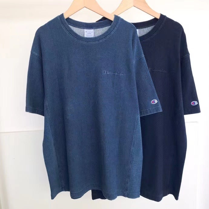 Champion 牛仔毛圈料tee