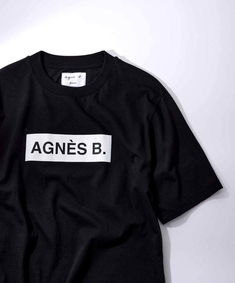 Agnes b 字方格tee