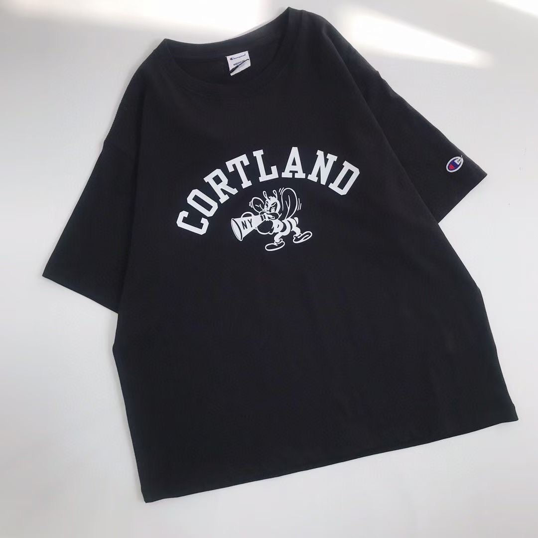 Champion pattern 字母tee