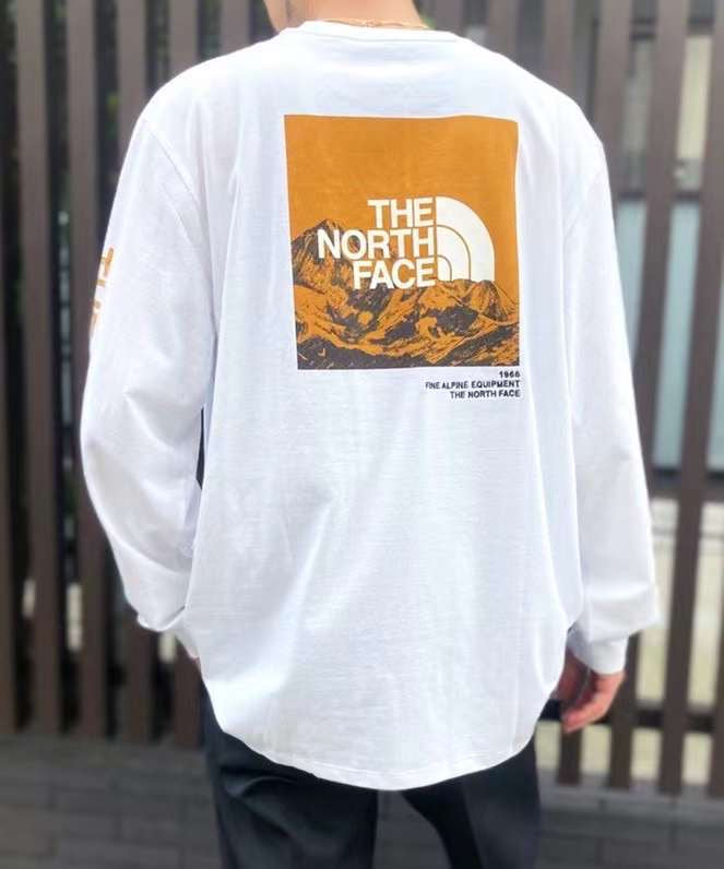 The north face 雪山印花tee