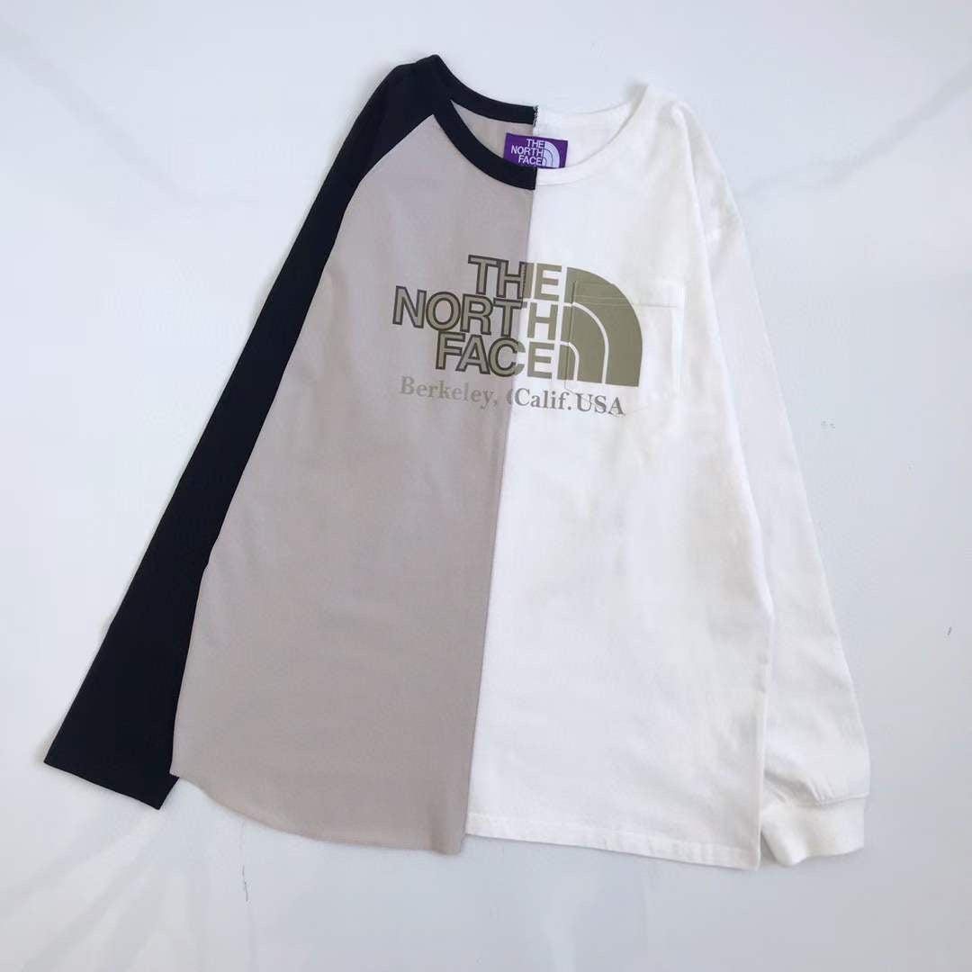 TNF 紫標不規則tee