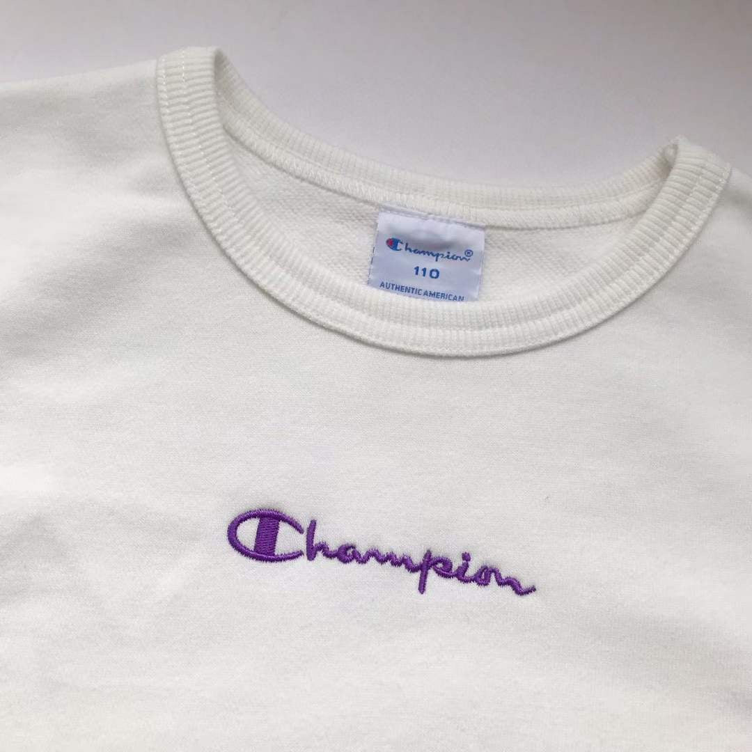 Champion 中大童 接拼袖衛衣