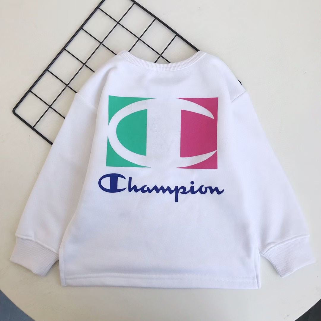 Champion 童裝印花衛衣