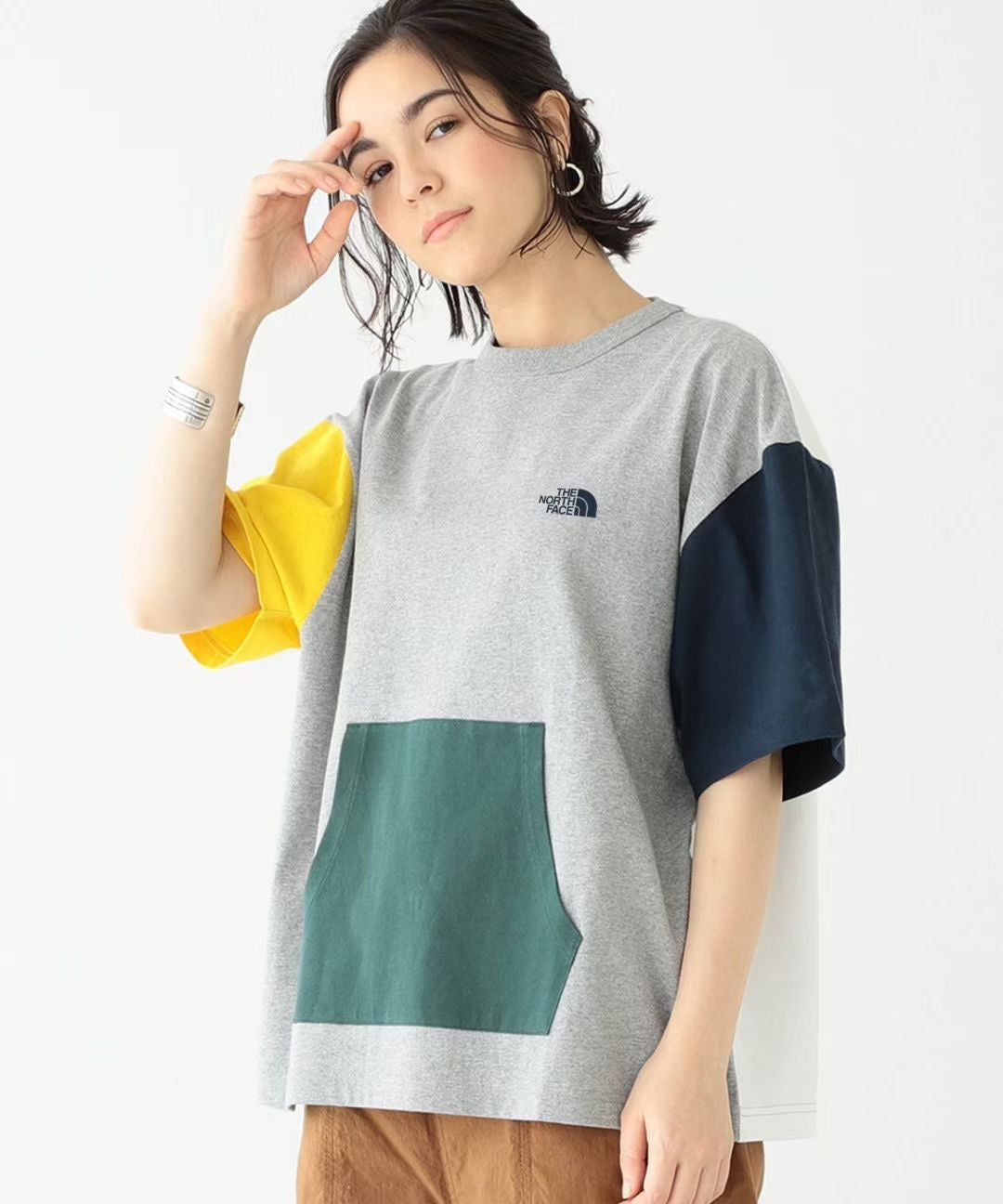 TNF colorful接拼tee