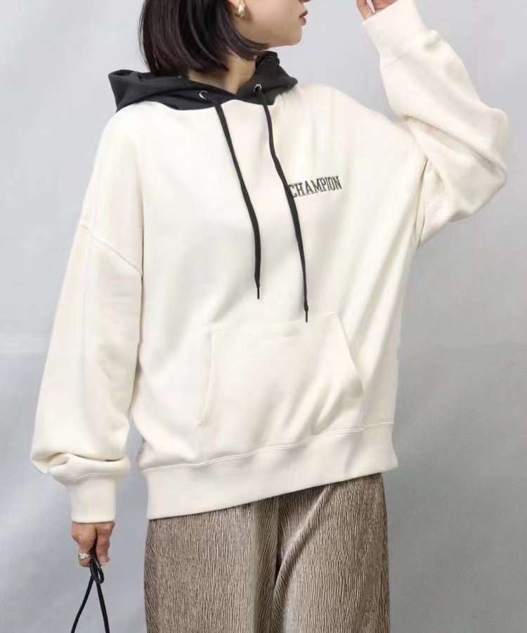 Champion接拼hoodies