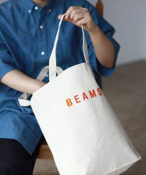 Beams boy刺繡tote bag