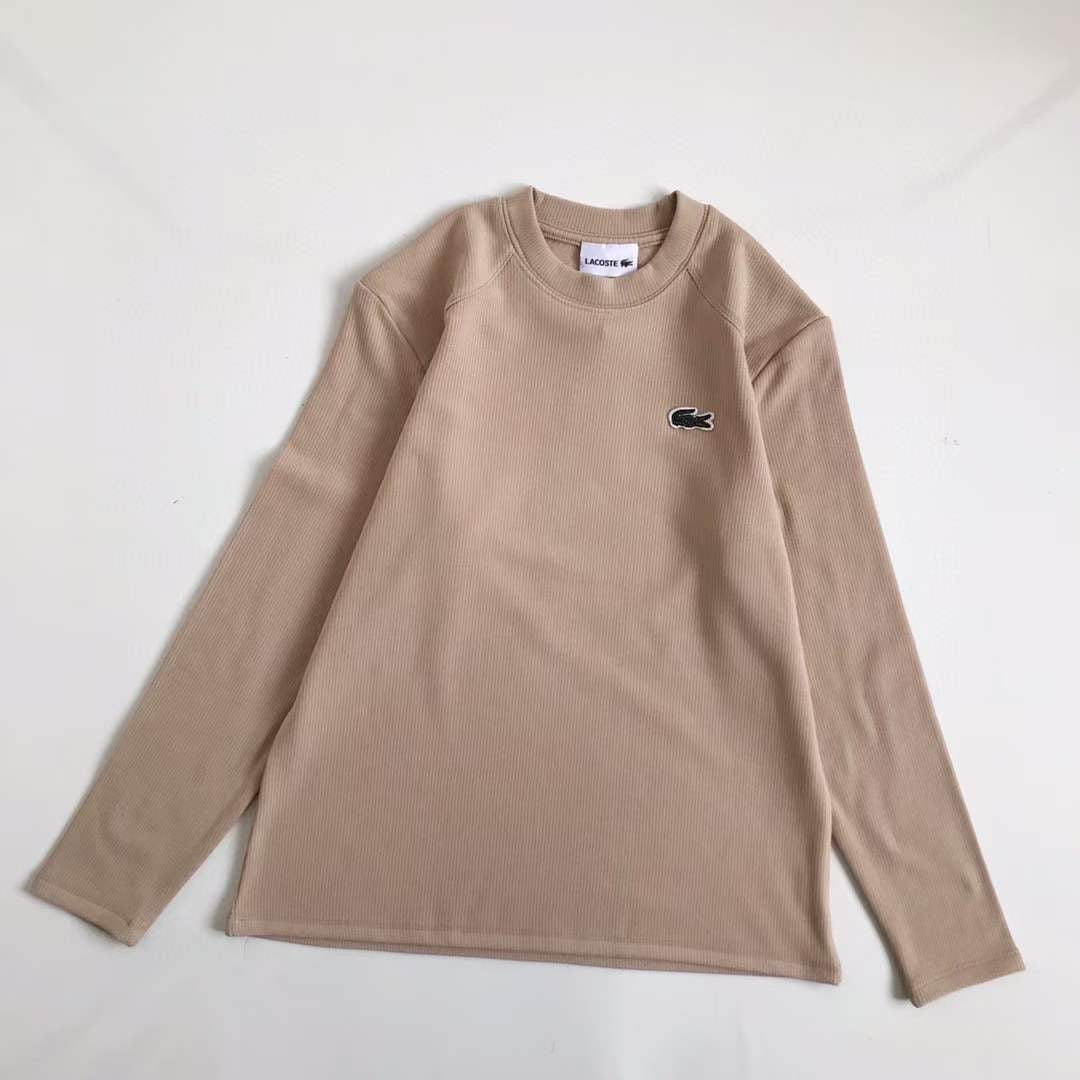 Lacoste 淨色加絨tee