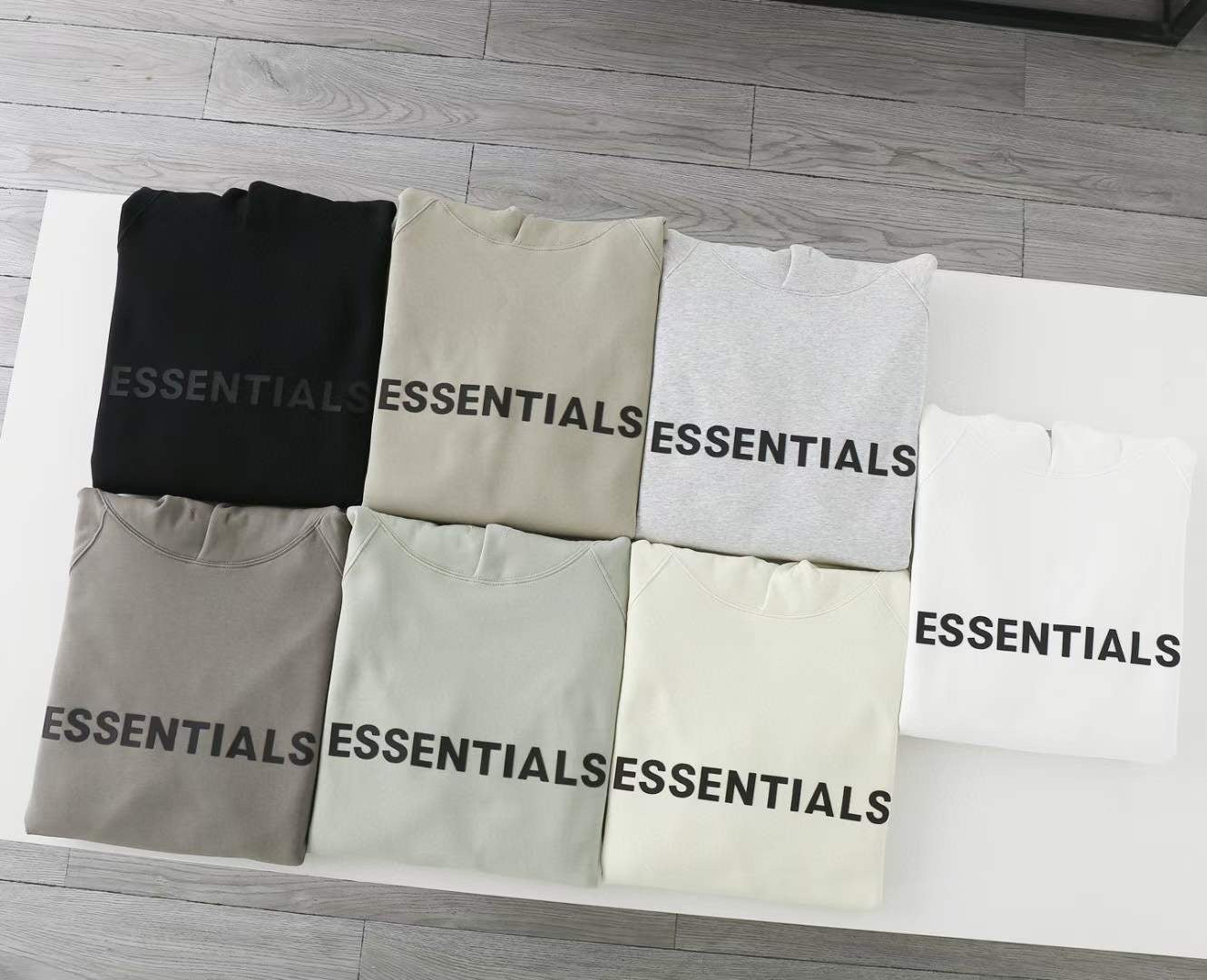 Essentials logo hoodies