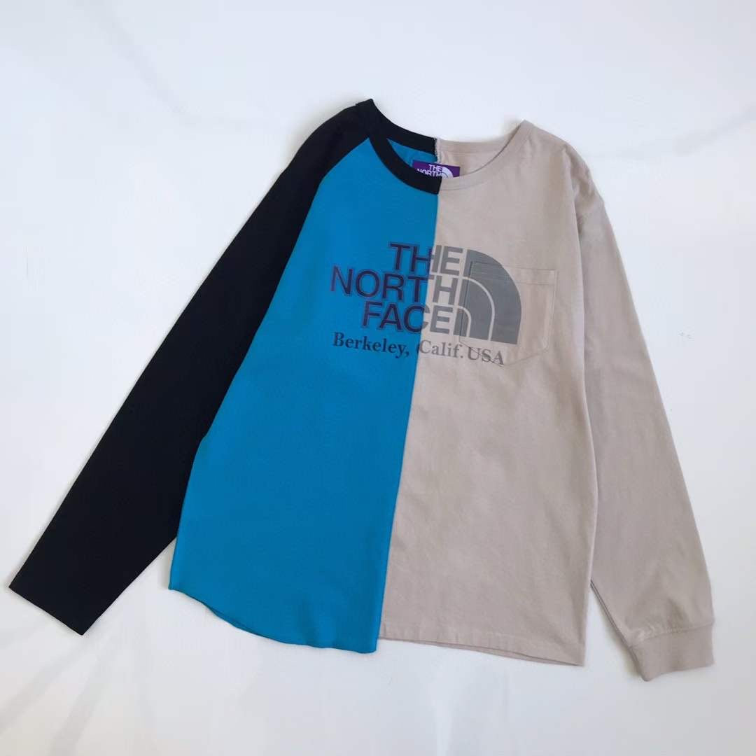 TNF 紫標不規則tee