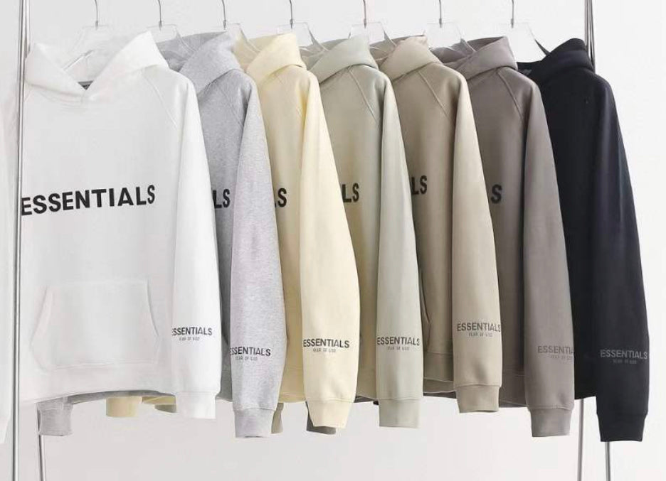 Essentials logo hoodies