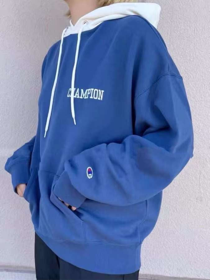 Champion接拼hoodies