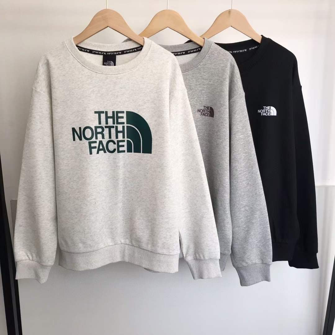 The north face 淨色印花衛衣