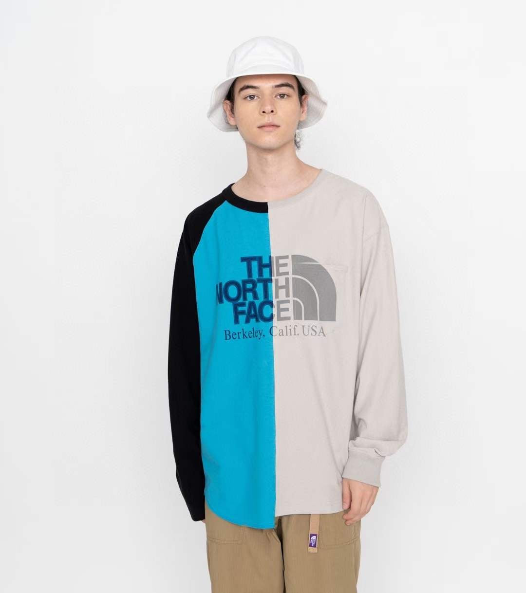 TNF 紫標不規則tee